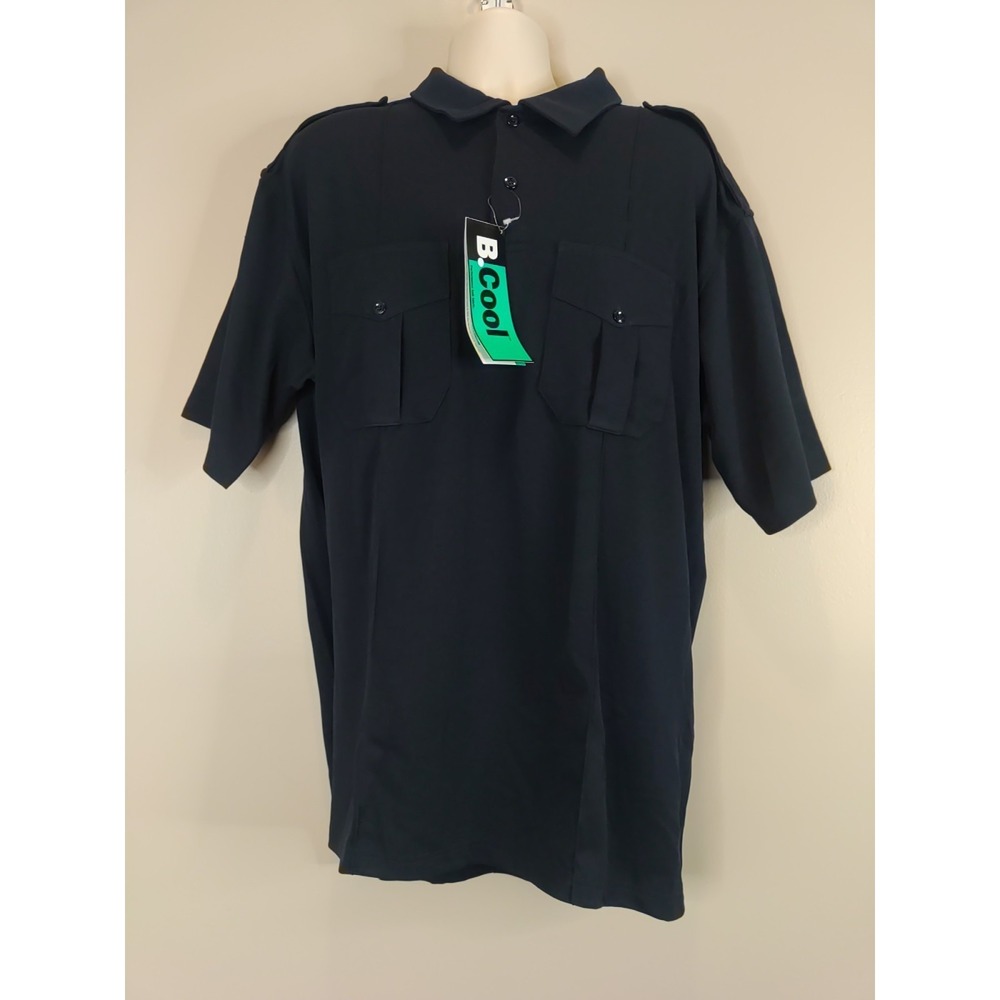 Blauer Navy Blue Patrol Bcool Performance Polo Pullover Pockets Size 2XL Tall